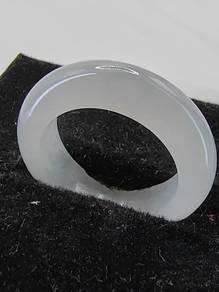Icy Ice White Burma Jadeite Jade / US SIZE 8.5