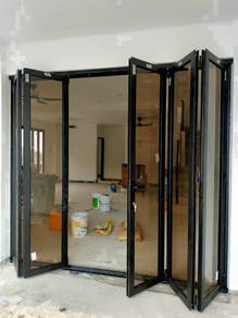 Aluminium Folding Door System (Harga berpatutan)