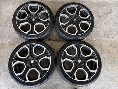 Rim original suzuki zc33s 17 inch tayar 95% ertiga
