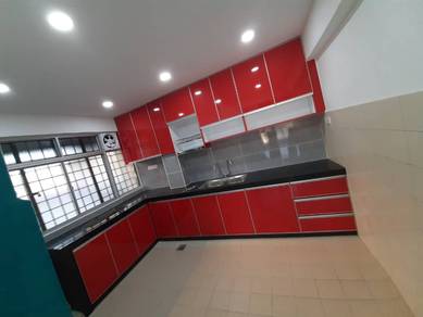 Kitchen cabinet fluted panel office furniture
