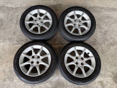 Rim original perodua alza 15 inch tayar 80%