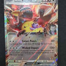 Pokemon card Team Rocket Kangaskhan EX