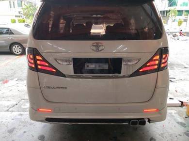 Vellfire ANH20 08-14 Modellista Rear Skirt Bodykit