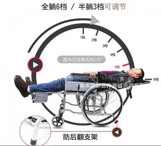 Wheelchair wheel chair reclining toilet bowl 21