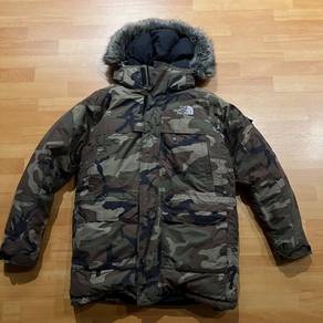 North Face Woodland Camo Down Winter Parka Jacket