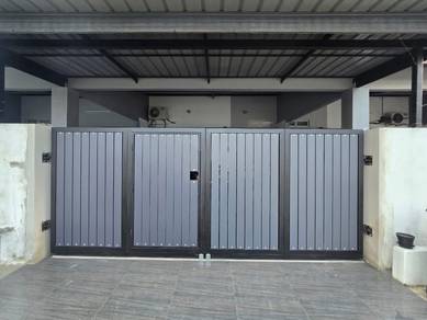 Awning rumah, grill tingkap besi, rak besi
