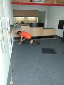 PEMASANGAN KARPET PEJABAT l tile carpet install