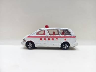 Tomica No. 99 Toyota Estima Ambulance Diecast Van