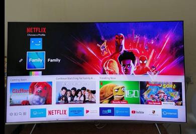 Samsung 55inci curved 4k hd android smart led TV 