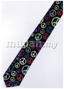 Peace Symbol Cartoon Novelty Korean SLIM Neck Tie