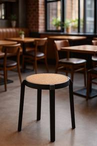 Melina Stool – Compact, Stackable, and Versatile.