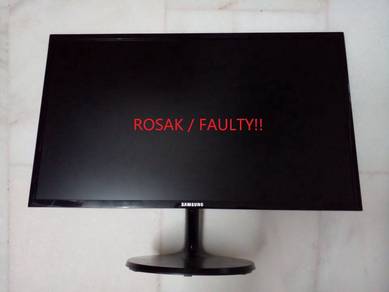 Samsung S24F350FH Monitor Faulty/Rosak NO Gambar