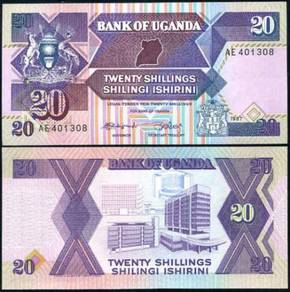 Uganda 20 shilling 1987 p 29 unc