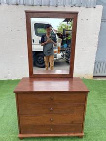YE51D Meja Solek 3Ft 4 Drawers Dressing Table