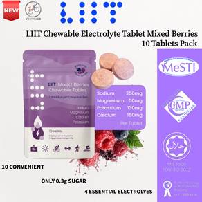 LIIT Electrolyte FastChew Mixed Berries Chewable