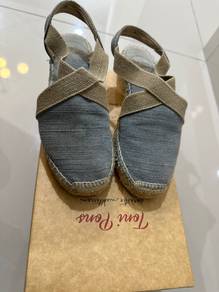 Toni Pons Espadrille Wedges - Blue/ Tan - Size 35