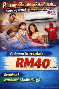 LG 50% off for 9 month.. Air conditioner 