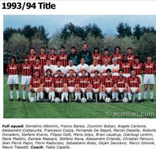 Rare vintage jersey ac milan HOME 1993/1994 NO 10