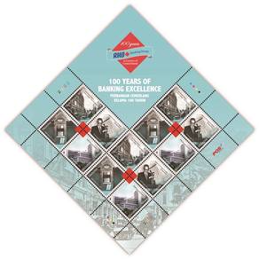 Mint Stamp Sheet 100 Years RHB Bank Malaysia 2013
