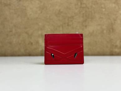 Fendi 7M0164 Monster Leather Card Holder