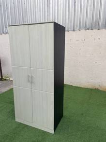 YE69B Almari Baju Kabinet 3x6.4Ft 2 Doors Wardrobe