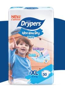 Drypers Wee dry Tape XL