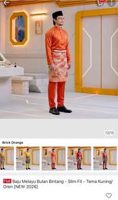 Baju Melayu Bulan Bintang Raya
