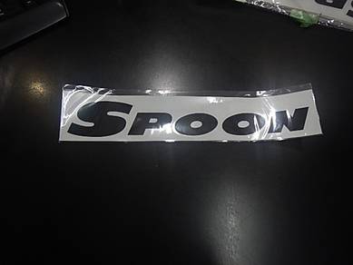 Spoon Team Sticker Black 300mm FL5 FK8 FD2 EK9 GK5