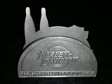 PEWTER HARLEY DAVIDSON CARD PAPER HOLDER Set