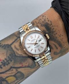 Custom Seiko Mod 31mm 2-Tone Silver Rose Gold
