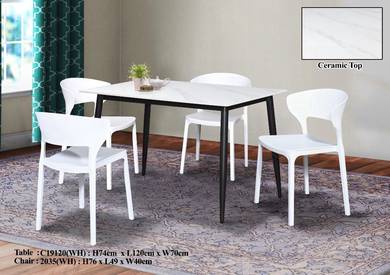 meja makan ceramic marble 