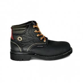 Safety Shoe Black Hammer Men Mid Lace BH4757 Black