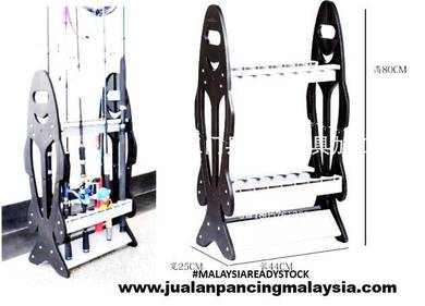 Jpm 16 holes hard plastic rod rack