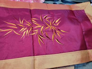 CNY table runner & 6 plates runner