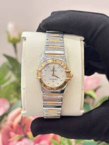 Omega Constellation Lady Two Tone 18k750 Yellow