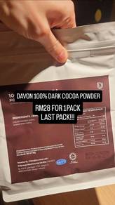 DAVON 100percents DARK COCOA POWDER