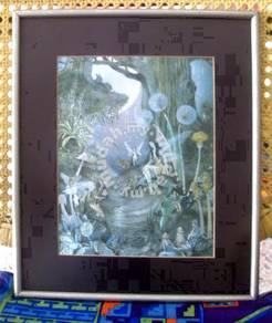 Vintage Metal/Foil Etching Picture (1980s)