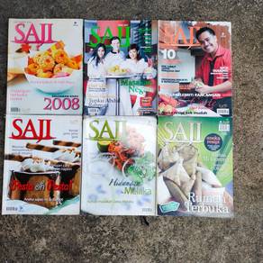 Set 10Pcs Majalah Saji Koleksi Resipi Dapur