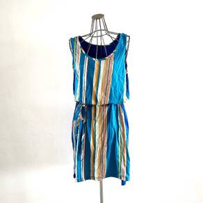 Uniqlo Stripes Midi Dress