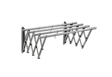 Stainless steel retractable clothes hanger