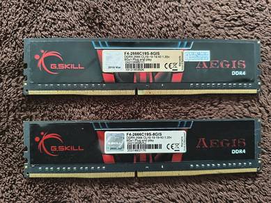 DDR4 Ram (8GBX2) (16GBX2)