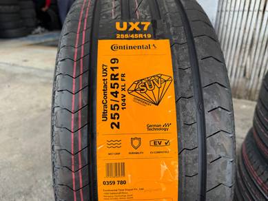 Tayar baru 255 45 19 Continental ux7 2025 new tyre