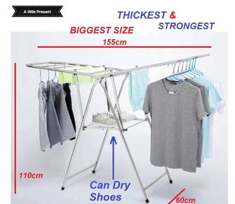Wing Stainless Steel laundry drying rack foldable