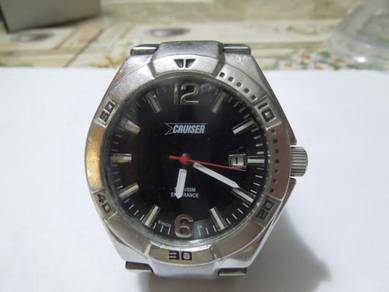 Cruiser Quartz Round Black Dial Watch