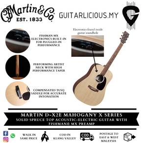 Martin D-X2E Mahogany Dreadnought X Series