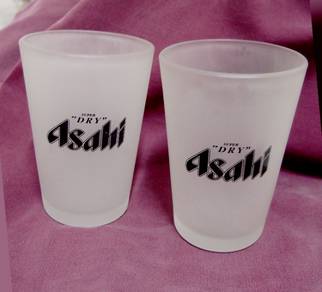 Asahi Frosted Glass (Pair)