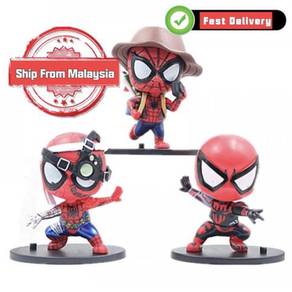 Avengers Spiderman Action Figure 3pcs/set 10cm PVC