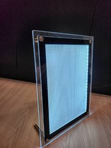 A4 Acrylic LED Display Stand Tabletop Menu Ad