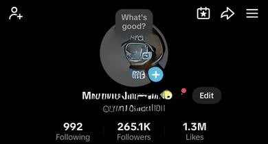 Akaun TikTok Untuk dijual