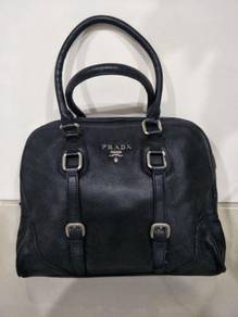 PRADA Handbag - Black Full Leather